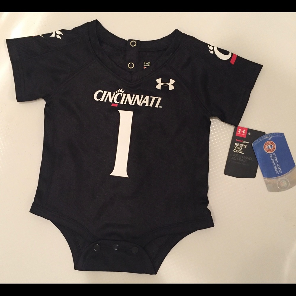 University of Cincinnati baby body suit